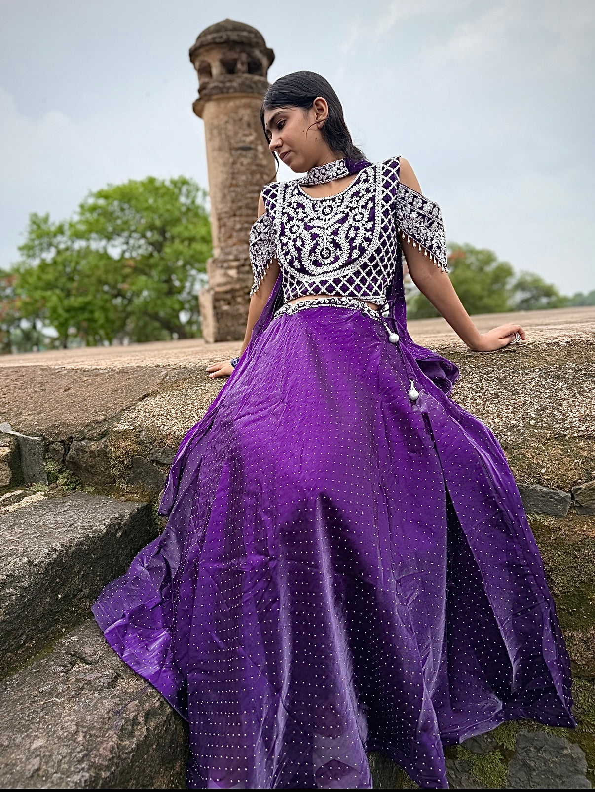 Royal Mirror Work Lehenga Set – Designer Ethnic Wear