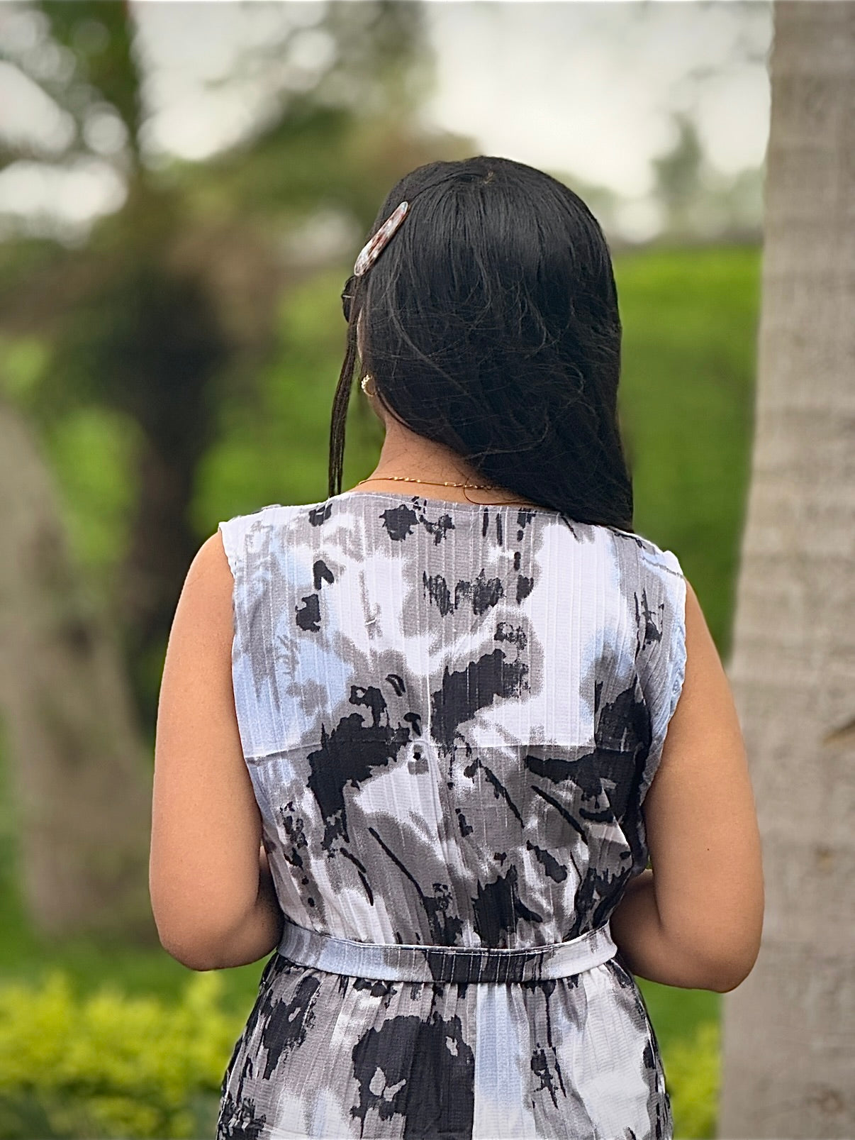 Women’s Casual Printed Jumpsuit – Relaxed Fit