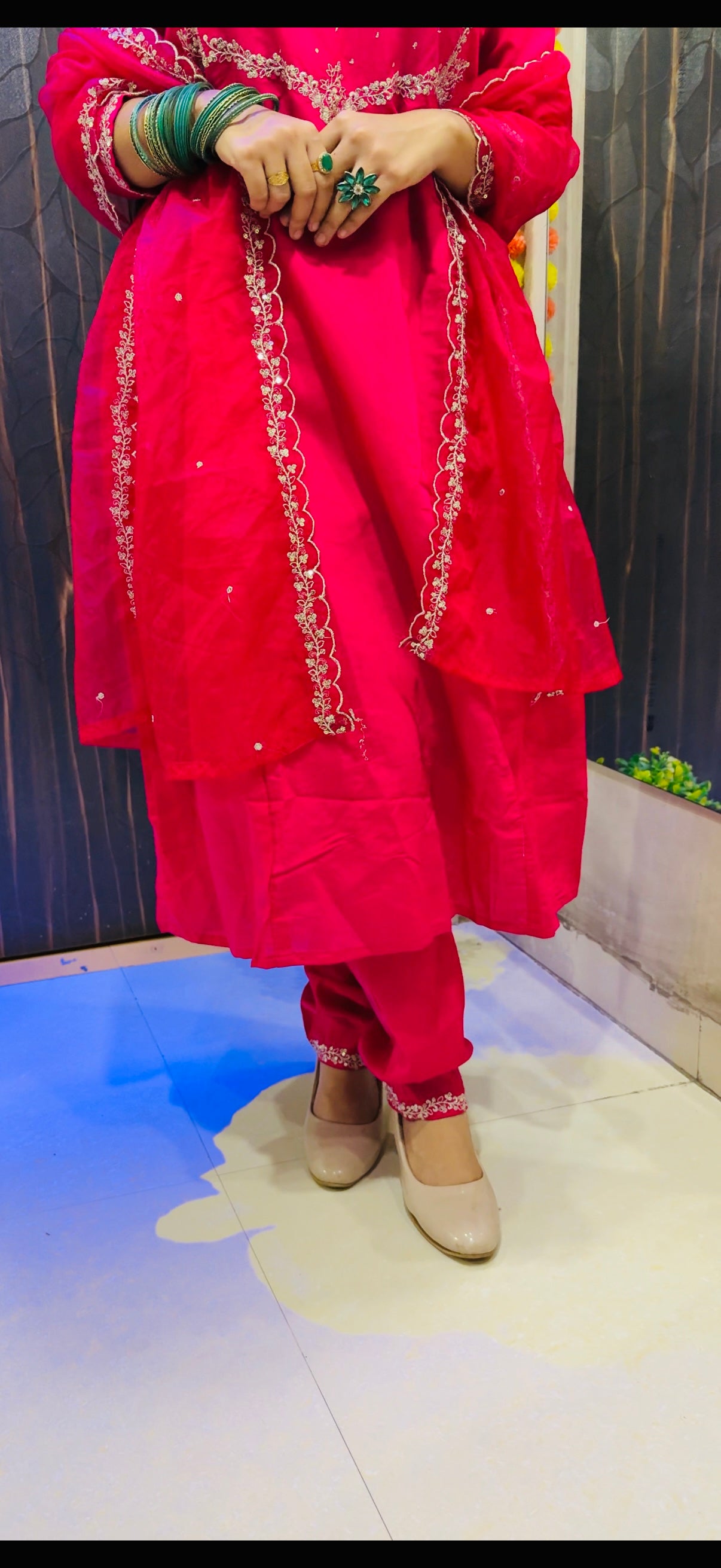 Royal Embroidered Pant Suit with Dupatta ✨
