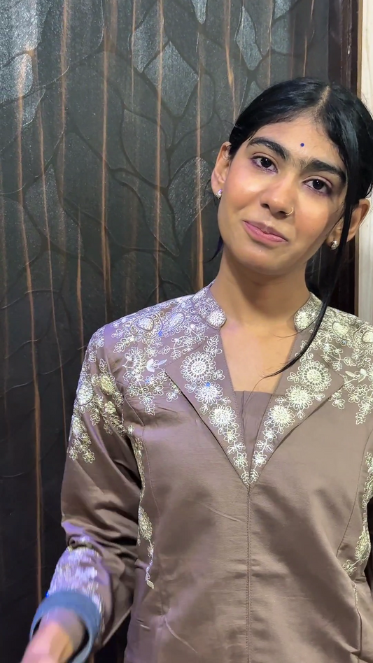 Elegant Embroidered Co-ord Set