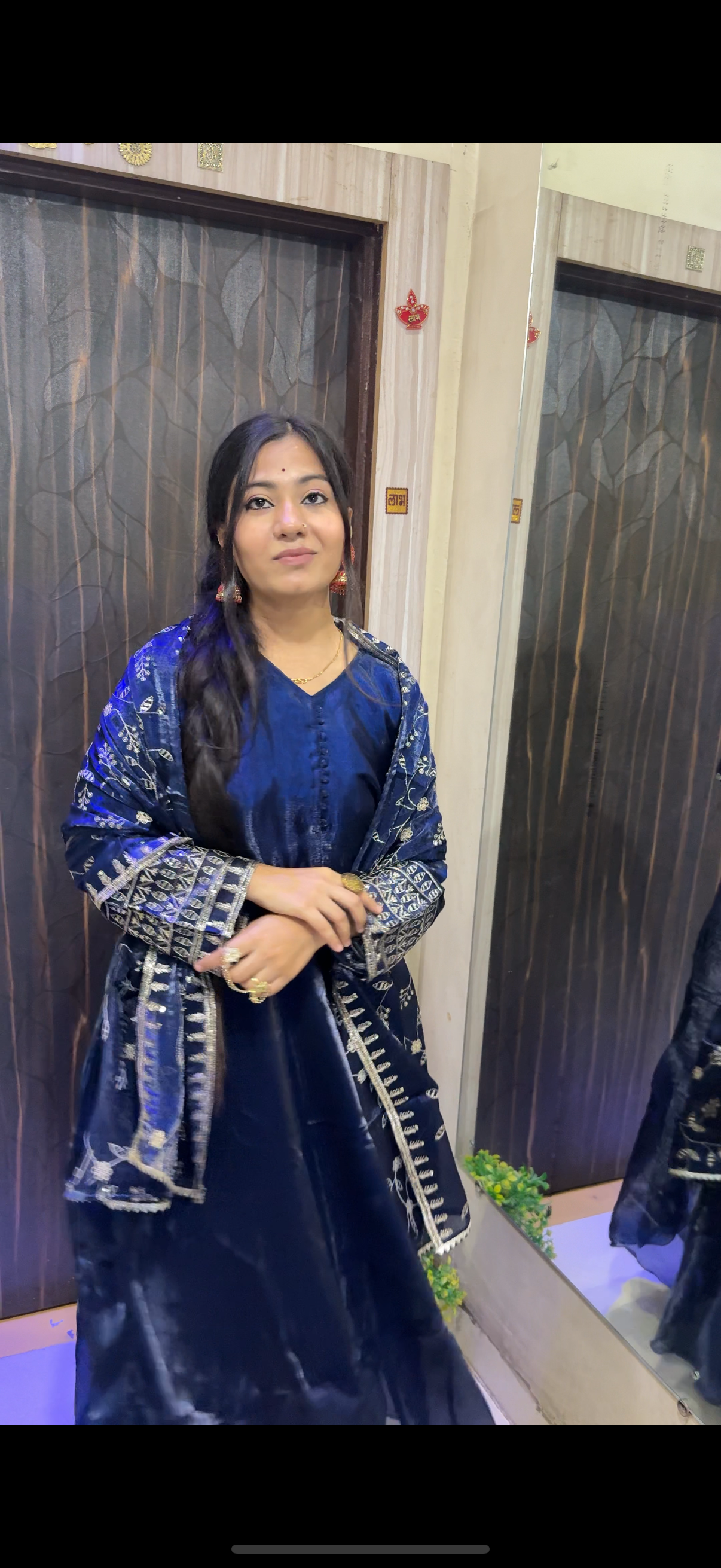 Luxury Jimmy Choo Fabric Embroidered Kurta Set with Dupatta