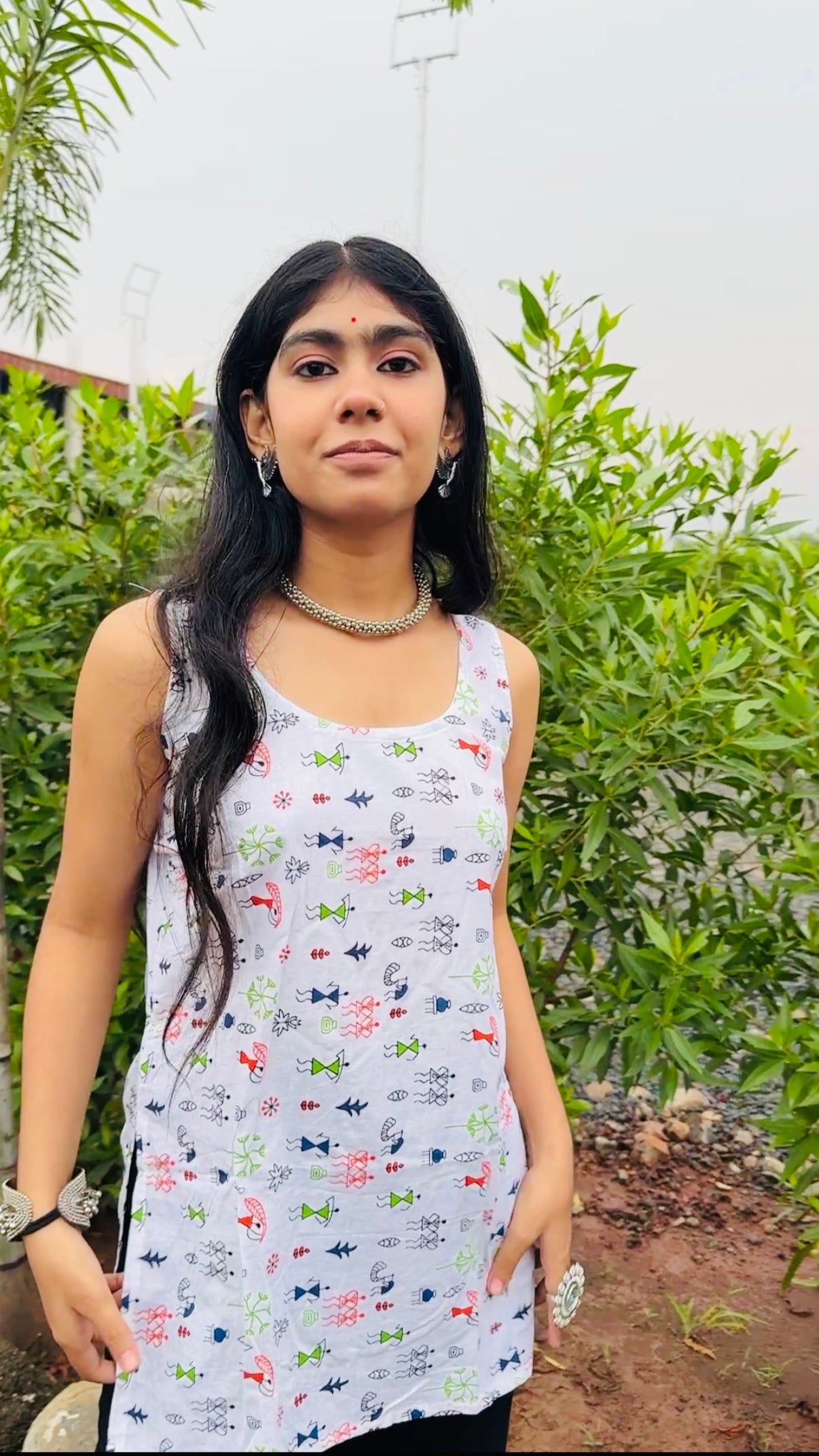 Handcrafted Cotton Short Kurti β Ikat & Block Print Boho Ethnic Top
