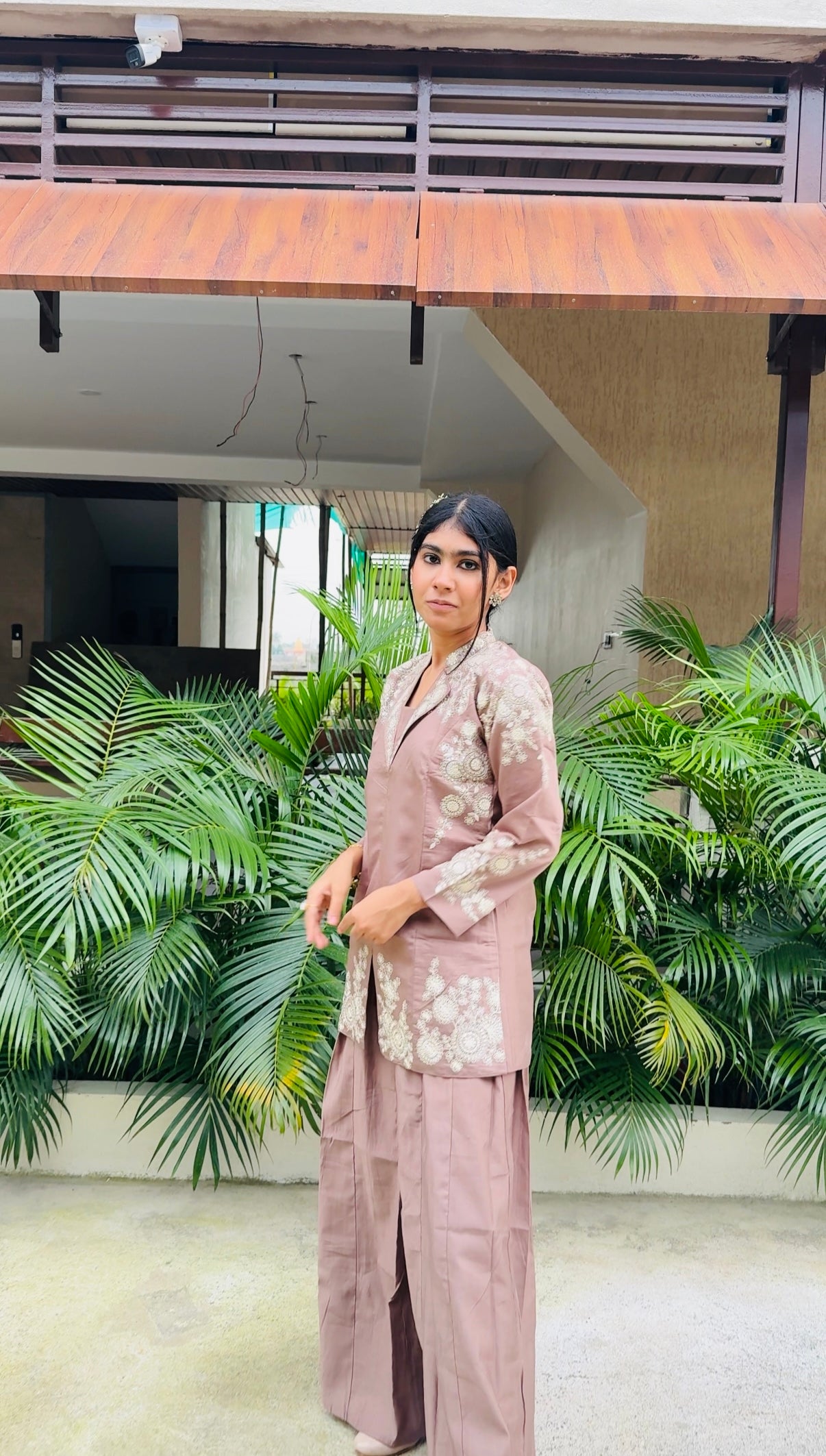 Black Embroidered Indo-Western Suit Set | Elegant Festive Jacket Style
