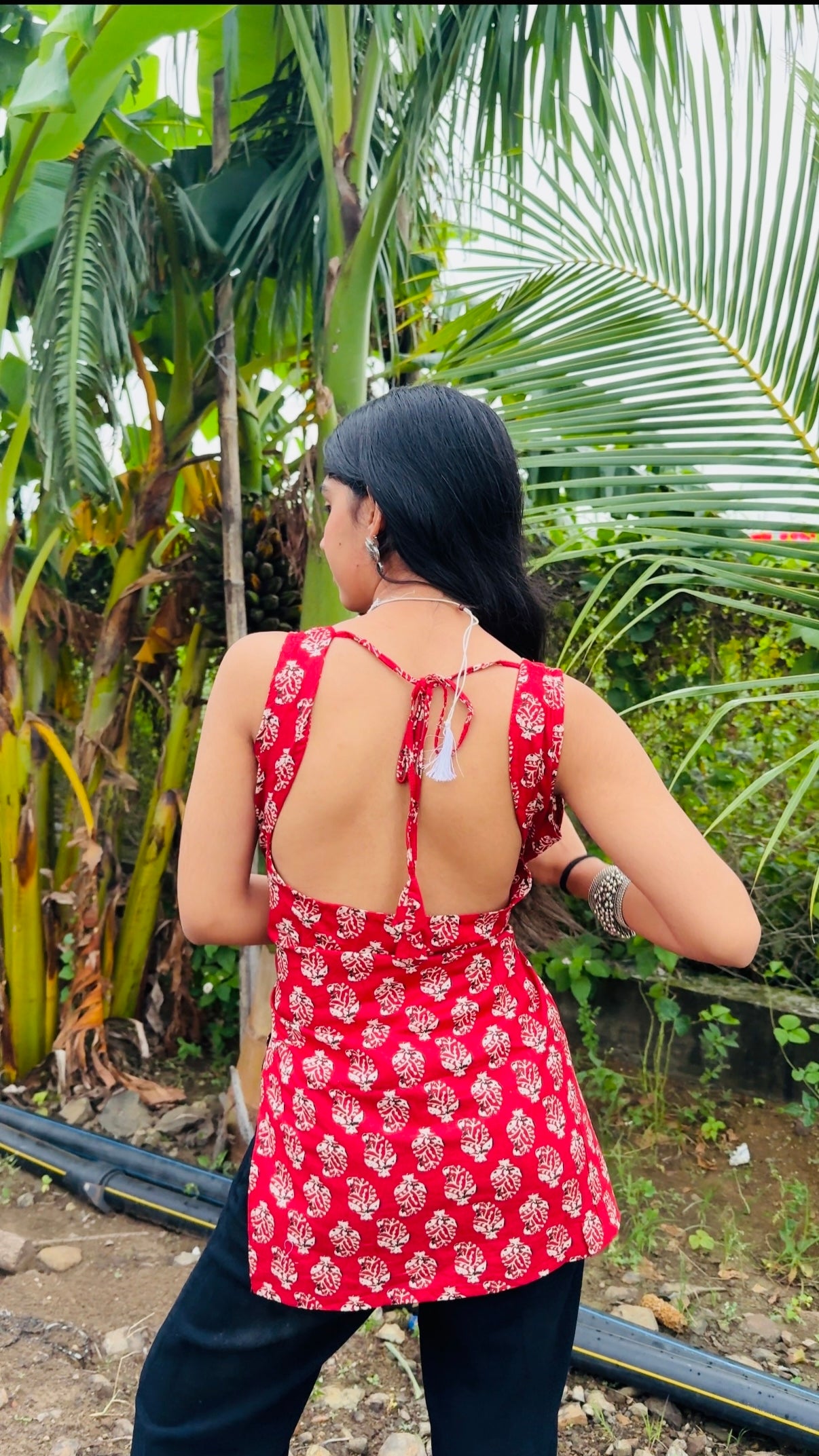 Handcrafted Cotton Short Kurti β Ikat & Block Print Boho Ethnic Top