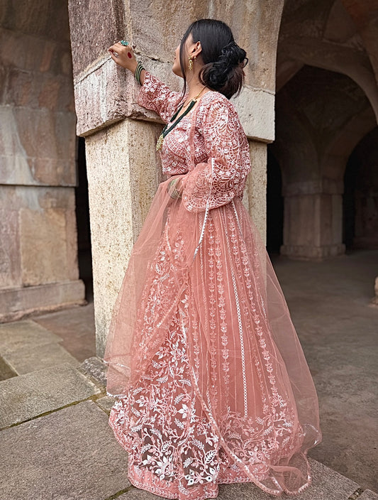 Embroidered Lehenga with Blouse & Dupatta Online