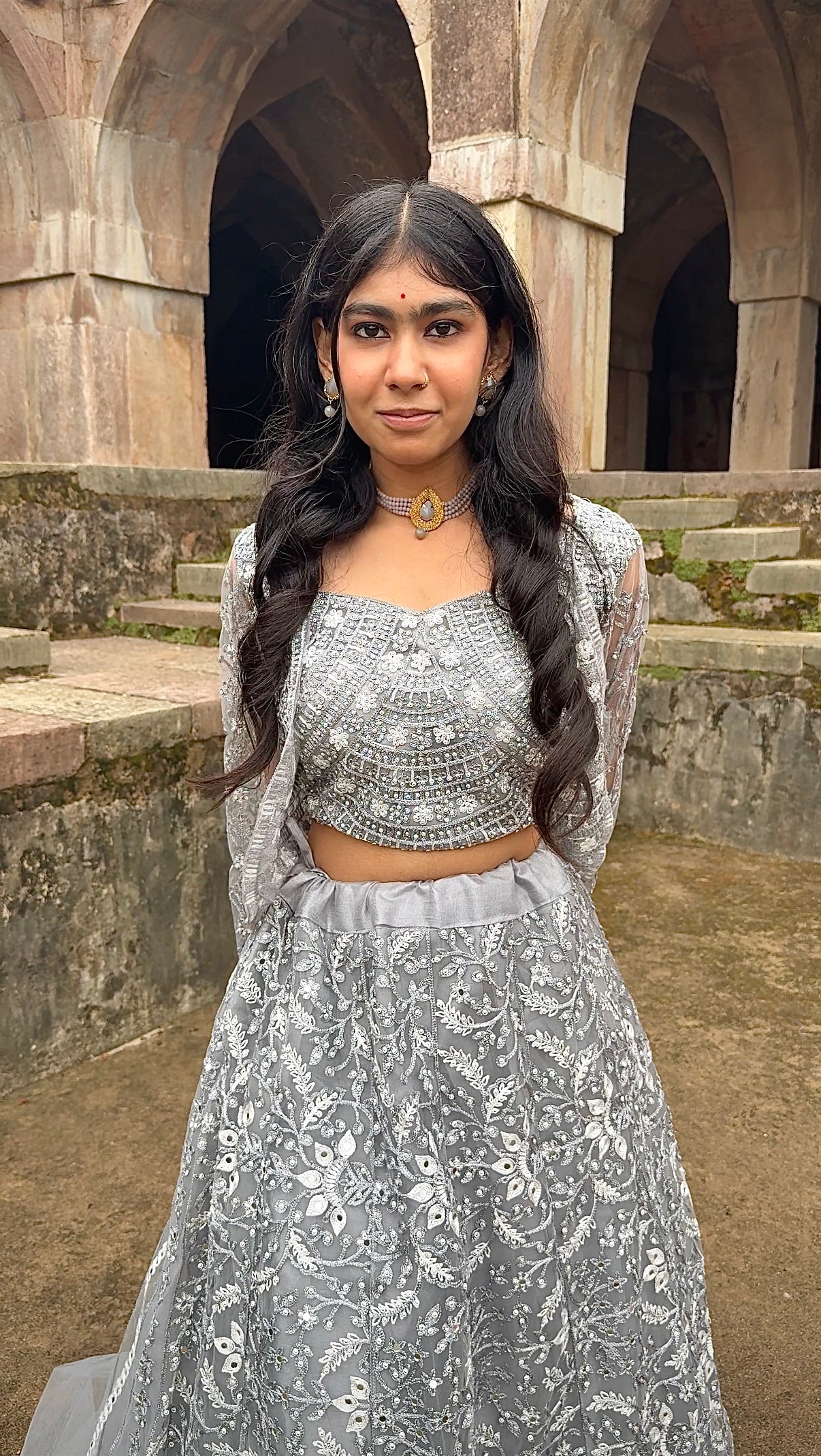Embroidered Lehenga with Blouse & Dupatta Online