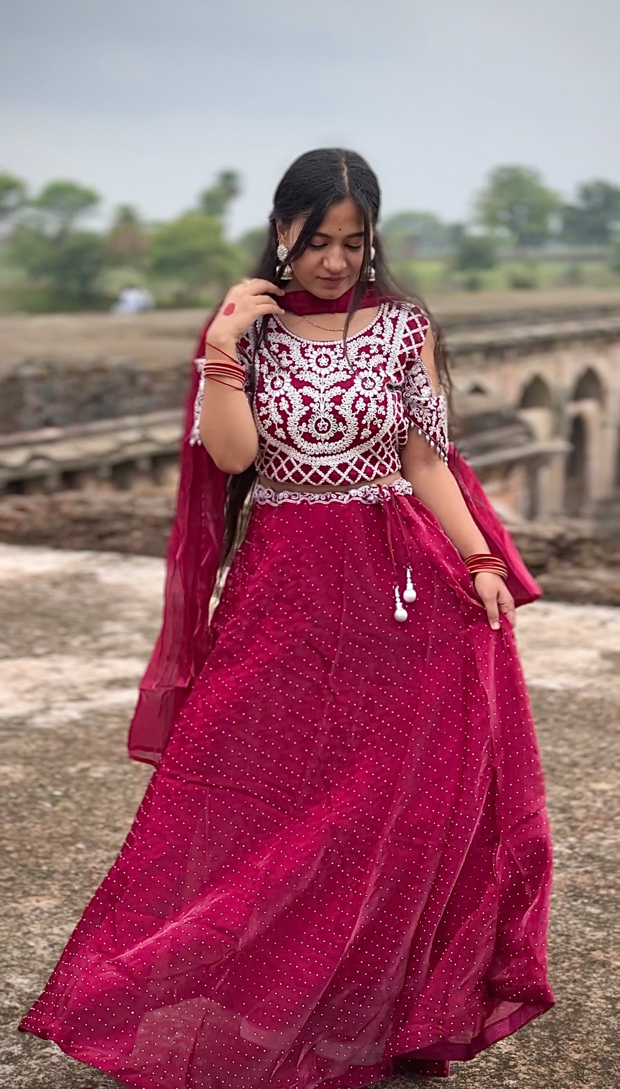 Royal Mirror Work Lehenga Set – Designer Ethnic Wear