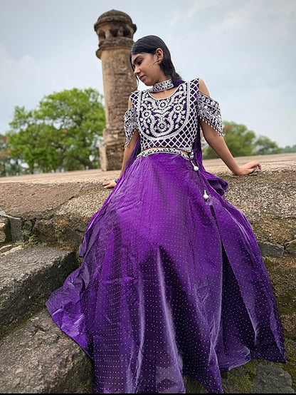 Royal Mirror Work Lehenga Set – Designer Ethnic Wear