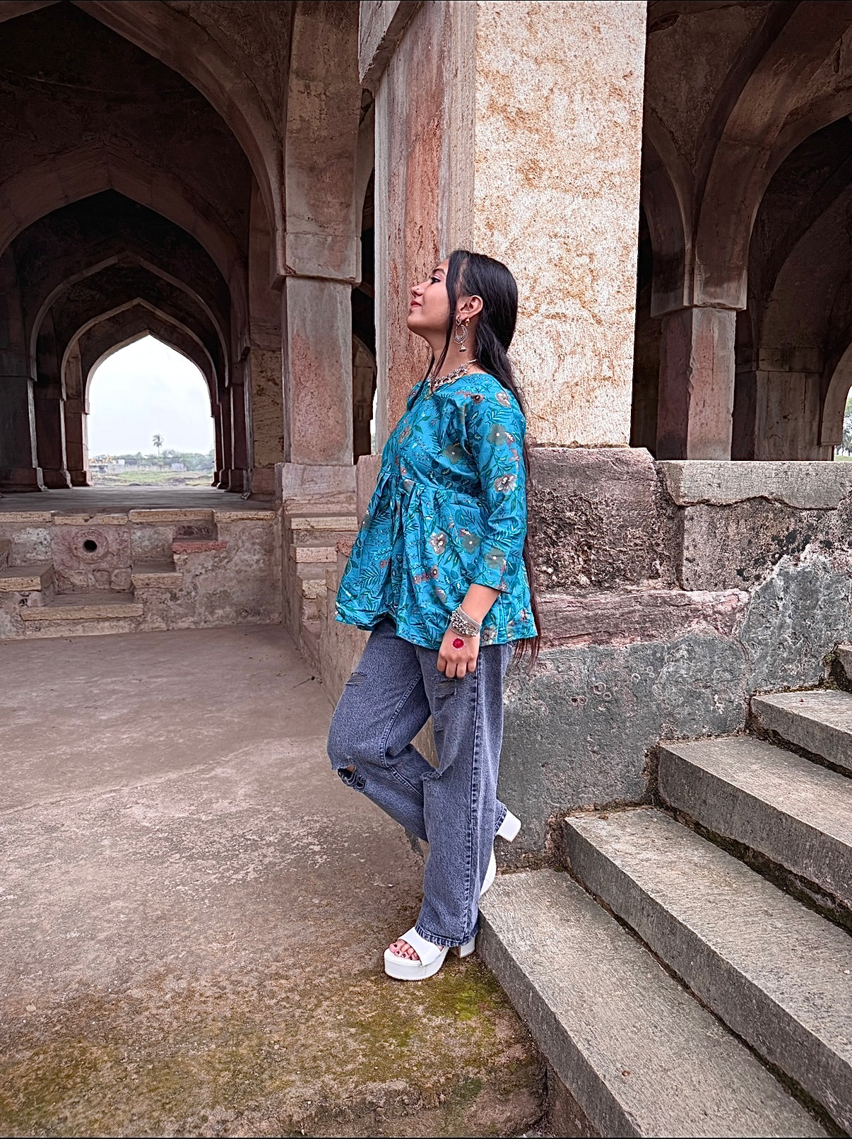Premium Short Kurti silk blend fabric for a rich, elegant feel