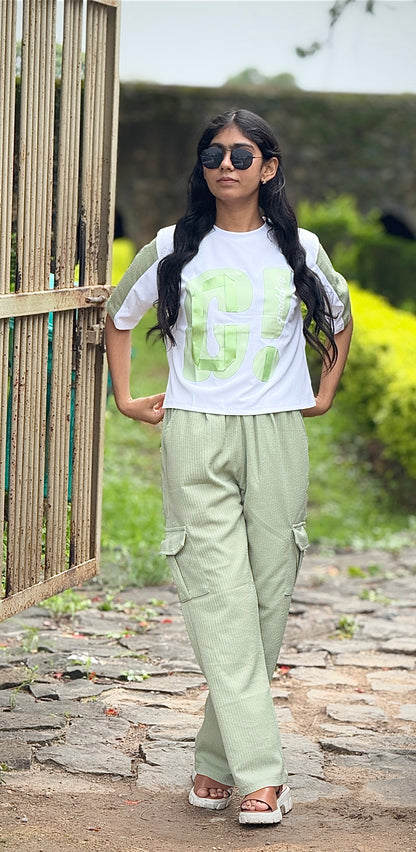 Oversized Graphic T-Shirt & Cargo Pants Co-Ord Set