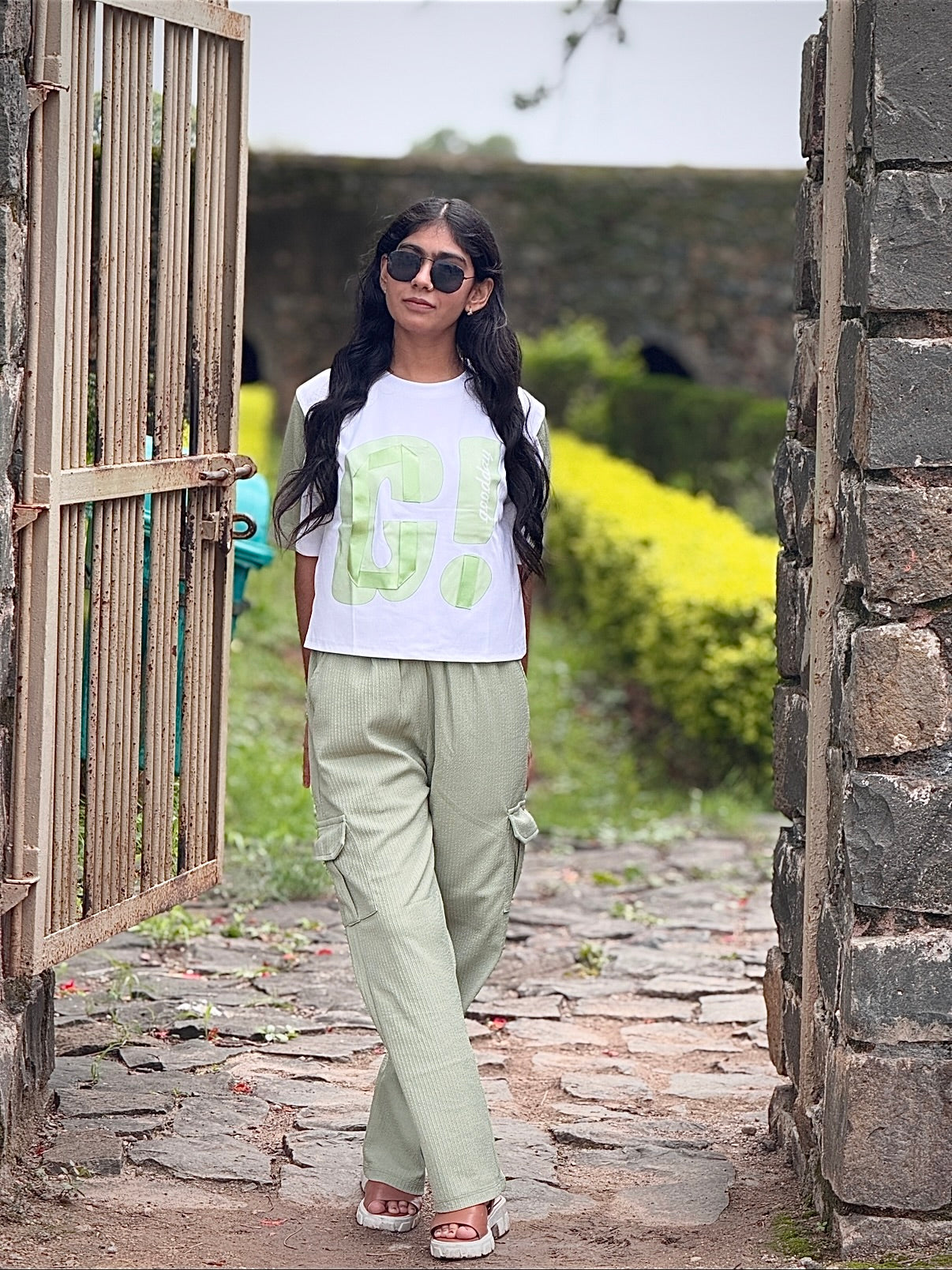 Oversized Graphic T-Shirt & Cargo Pants Co-Ord Set