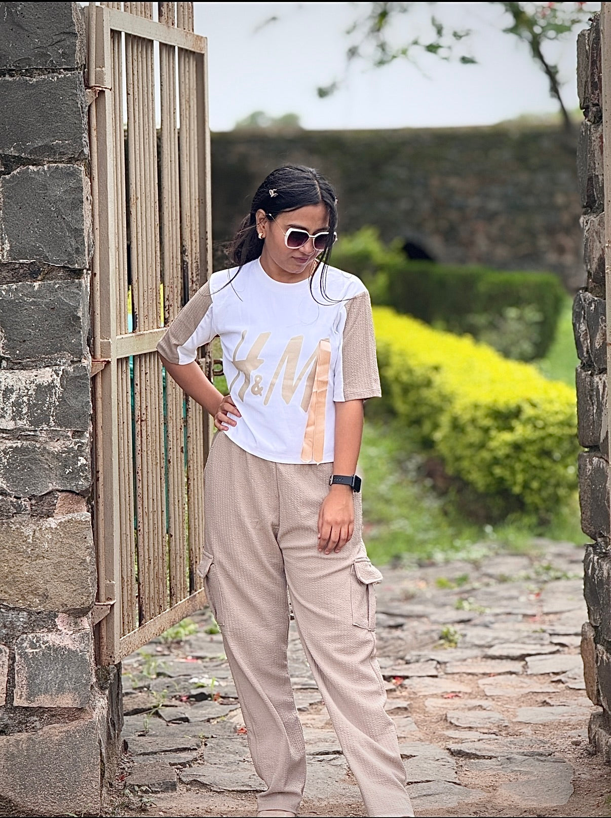 Oversized Graphic T-Shirt & Cargo Pants Co-Ord Set