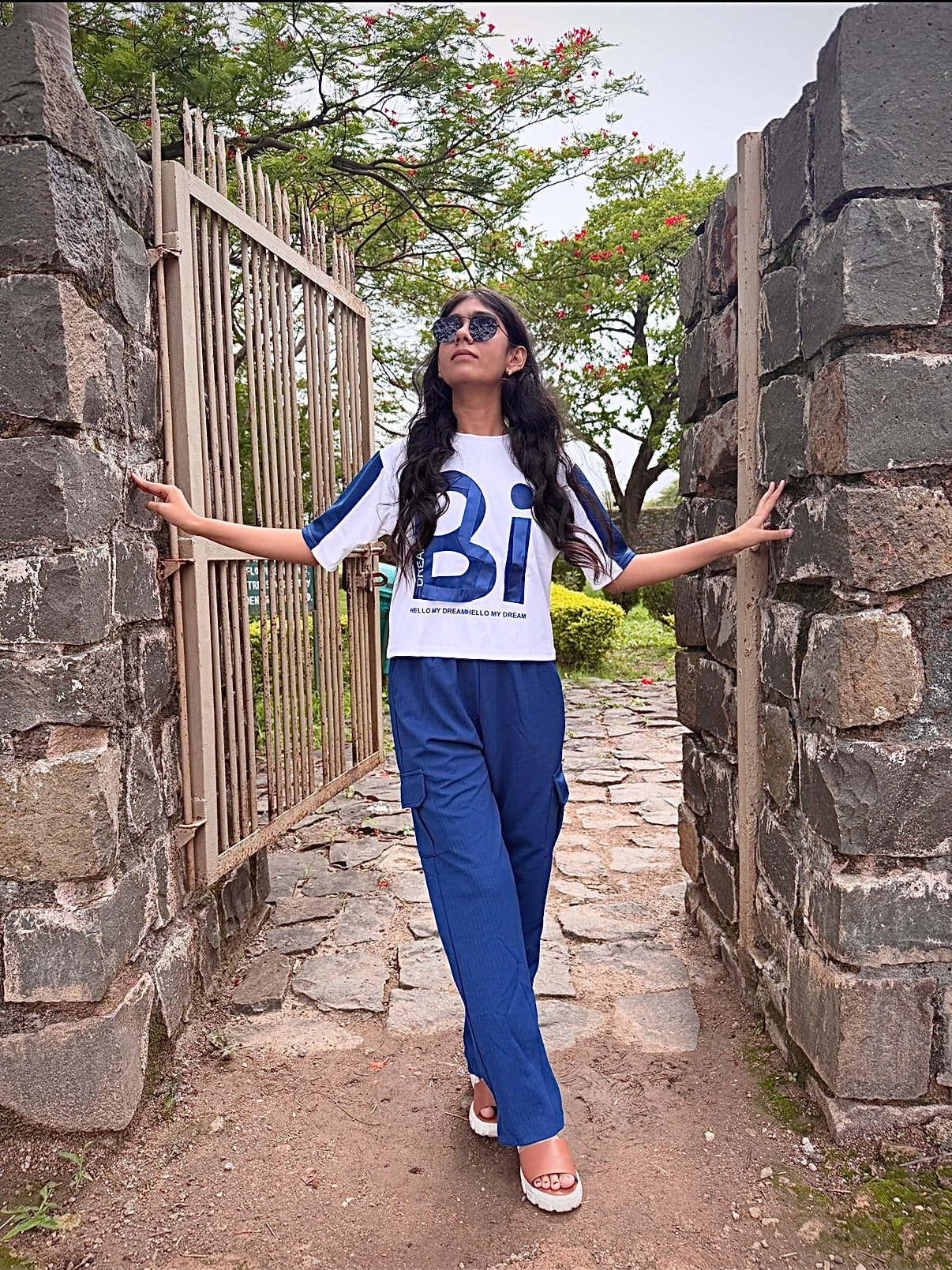 Oversized Graphic T-Shirt & Cargo Pants Co-Ord Set