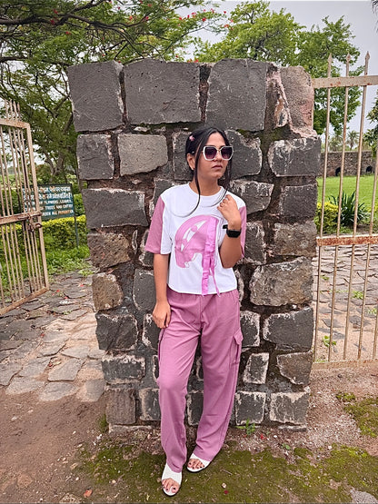 Oversized Graphic T-Shirt & Cargo Pants Co-Ord Set