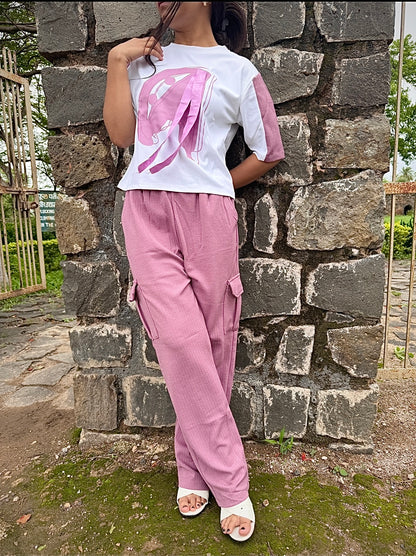 Oversized Graphic T-Shirt & Cargo Pants Co-Ord Set