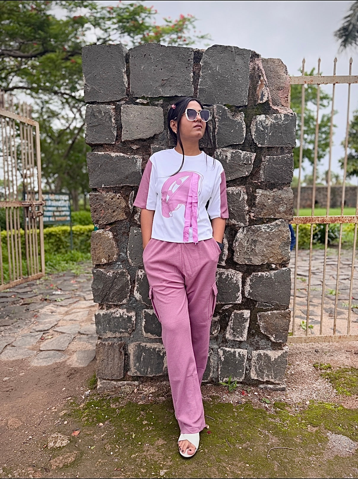 Oversized Graphic T-Shirt & Cargo Pants Co-Ord Set