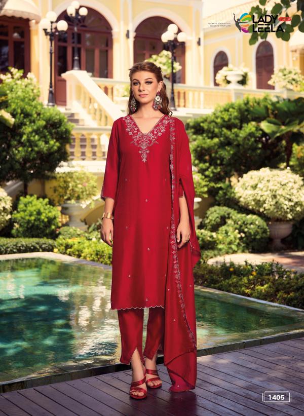 Elegant Red Embroidered Kurta Pant Set with Dupatta | Festive & Wedding Wear for Women