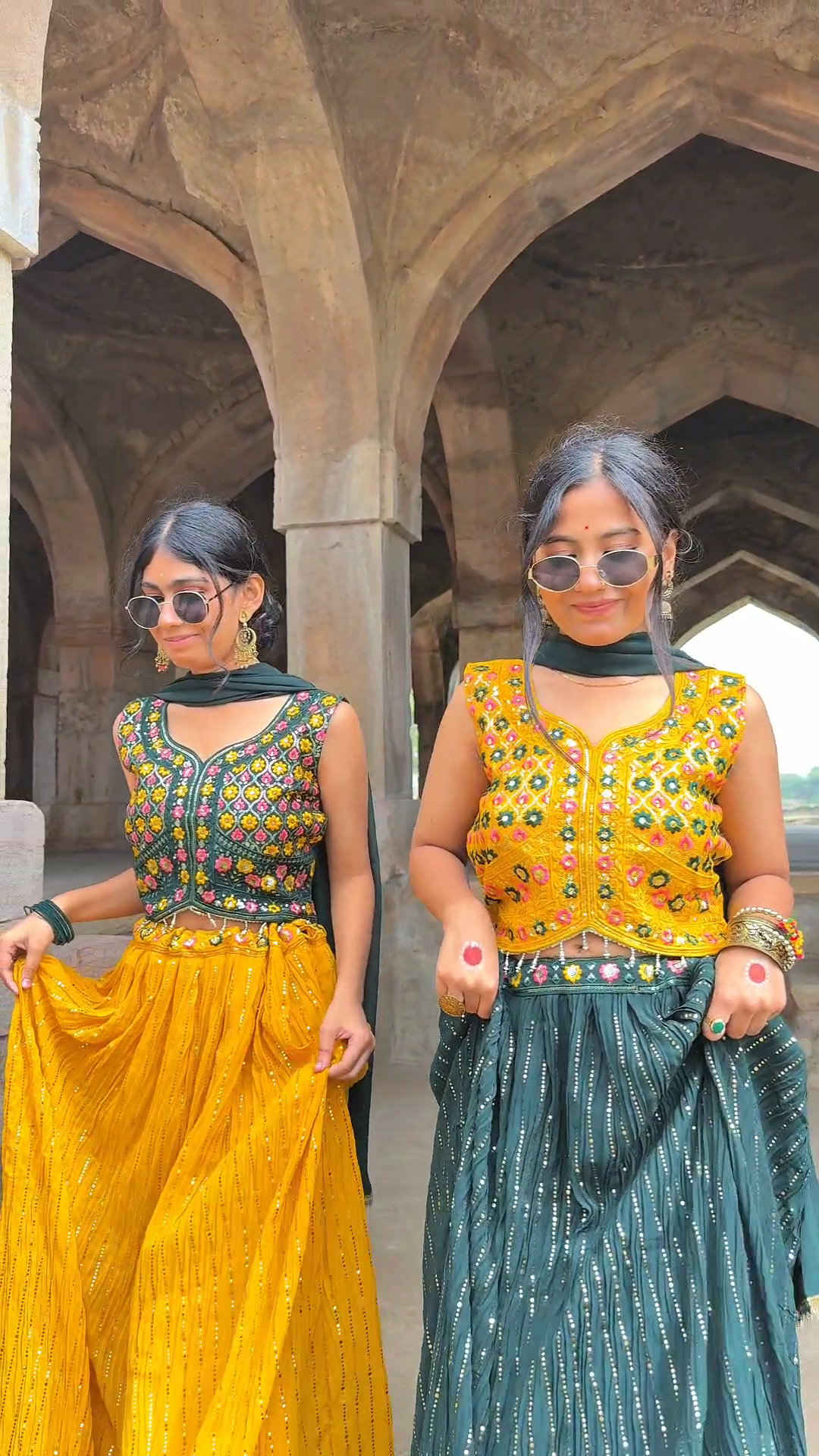 Designer Lehenga Choli for Women | Mehendi, Sangeet, Haldi Outfit