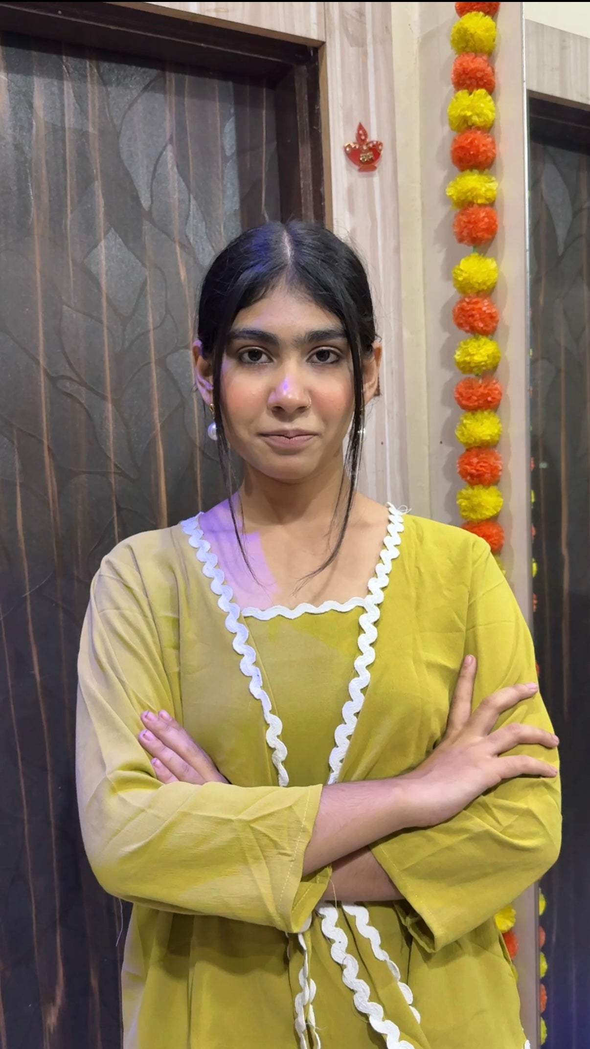 Viral  Scallop-Edge Lounge Co-ord Set