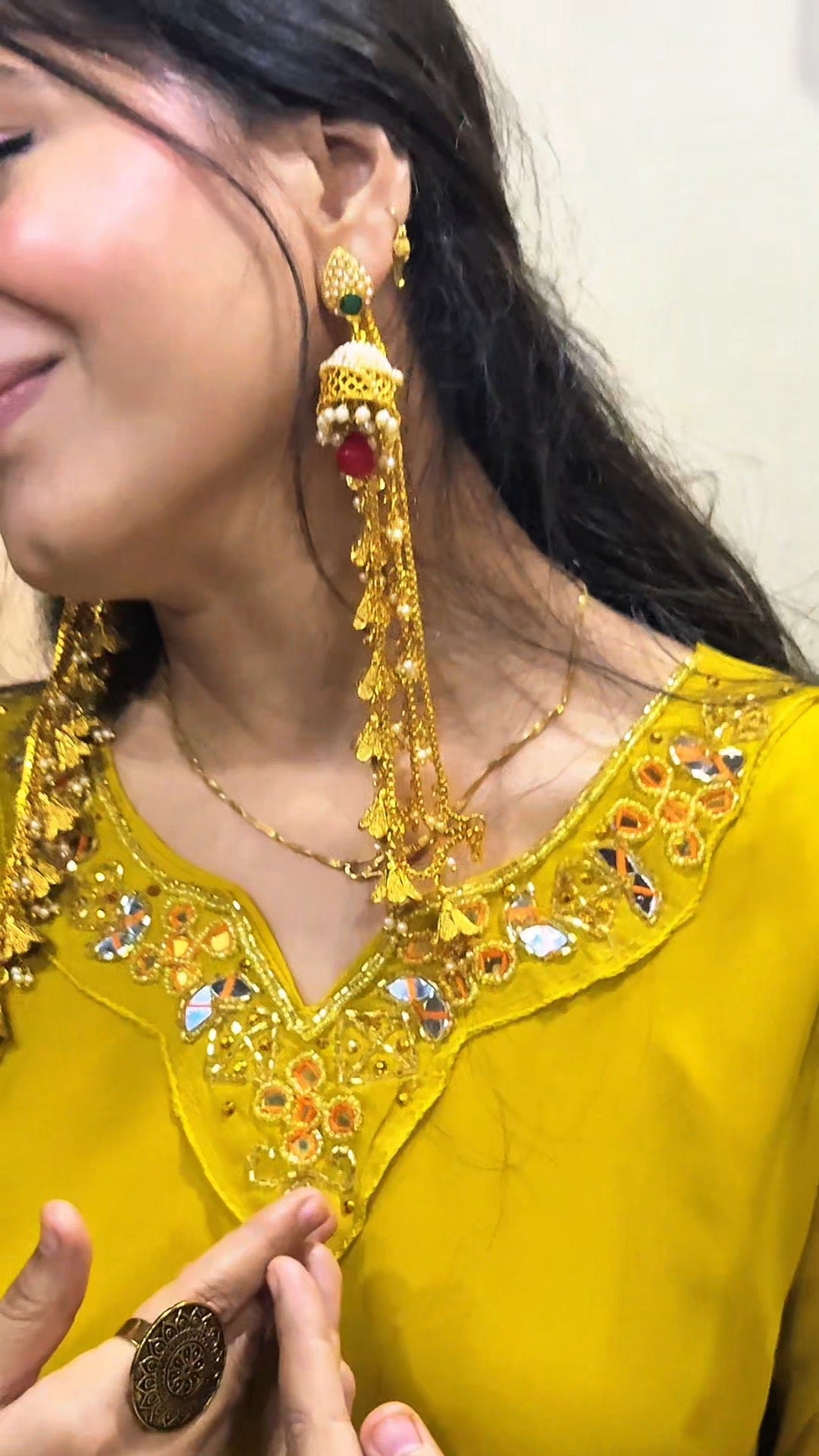 Sunshine Bloom Yellow Anarkali Set with Multicolor Printed Dupatta