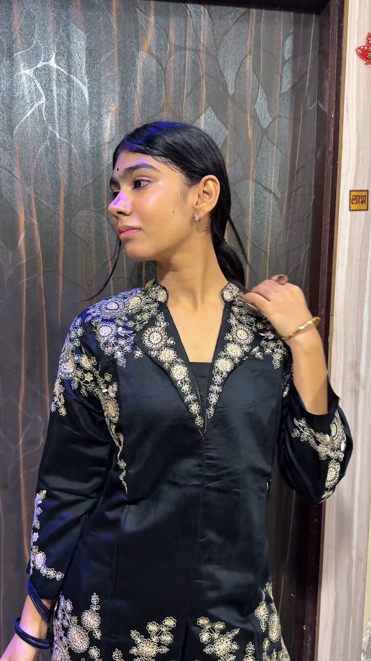 Elegant Embroidered Co-ord  Set