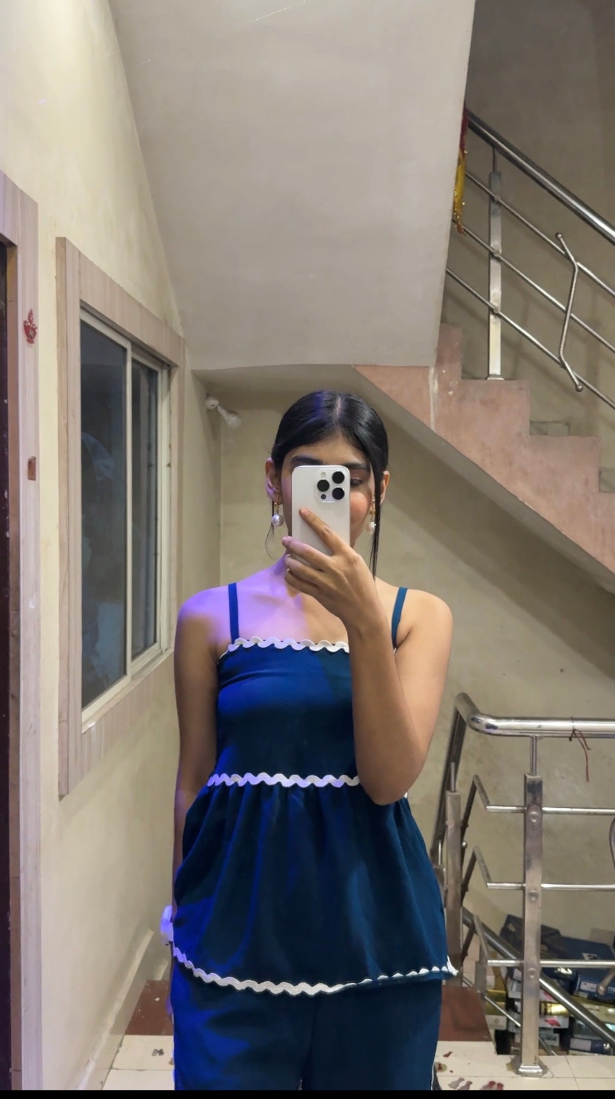 Viral  Scallop-Edge Lounge Co-ord Set